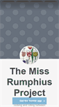 Mobile Screenshot of missrumphiusproject.tumblr.com