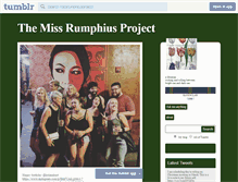 Tablet Screenshot of missrumphiusproject.tumblr.com