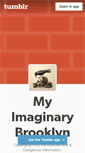 Mobile Screenshot of myimaginarybrooklyn.tumblr.com