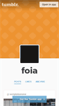 Mobile Screenshot of foia.tumblr.com