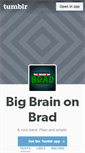 Mobile Screenshot of bigbrainonbrad.tumblr.com