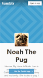 Mobile Screenshot of noahthepug.tumblr.com