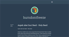 Desktop Screenshot of burndontfreeze.tumblr.com