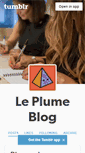 Mobile Screenshot of leplume.tumblr.com