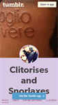 Mobile Screenshot of clitorisesandsnorlaxes.tumblr.com