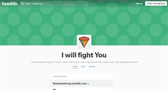 Desktop Screenshot of i-will-fight-you.tumblr.com