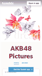 Mobile Screenshot of akb48pics.tumblr.com