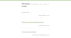 Desktop Screenshot of npi-lookup.tumblr.com