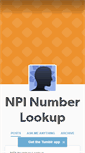 Mobile Screenshot of npi-lookup.tumblr.com