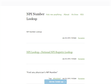 Tablet Screenshot of npi-lookup.tumblr.com