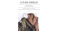 Desktop Screenshot of luliesdesign.tumblr.com