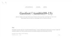 Desktop Screenshot of geofoot.tumblr.com