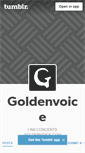 Mobile Screenshot of goldenvoicela.tumblr.com