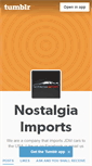 Mobile Screenshot of nostalgia-imports.tumblr.com