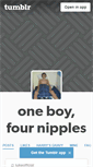 Mobile Screenshot of one-boy-four-nipples.tumblr.com