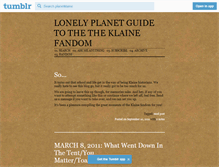 Tablet Screenshot of planetklaine.tumblr.com