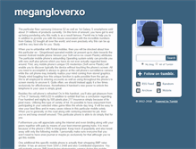 Tablet Screenshot of megangloverxo.tumblr.com