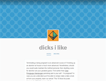 Tablet Screenshot of dicksilike.tumblr.com