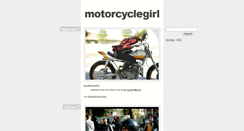 Desktop Screenshot of motorcyclegirl.tumblr.com