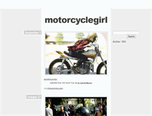 Tablet Screenshot of motorcyclegirl.tumblr.com
