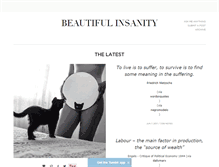 Tablet Screenshot of beautifulartofinsanity.tumblr.com
