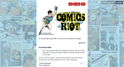 Desktop Screenshot of comicsriot.tumblr.com