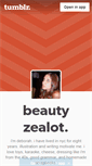 Mobile Screenshot of beautyzealot.tumblr.com