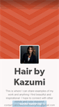 Mobile Screenshot of hairbykazumi.tumblr.com