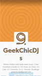 Mobile Screenshot of geekchicdjs.tumblr.com