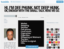 Tablet Screenshot of deephunk.tumblr.com