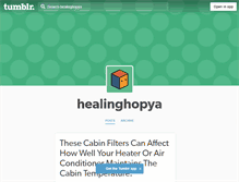 Tablet Screenshot of healinghopya.tumblr.com