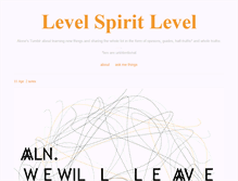 Tablet Screenshot of levelspiritlevel.tumblr.com