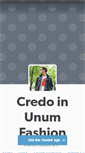 Mobile Screenshot of credoinunumfashion.tumblr.com