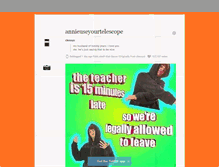 Tablet Screenshot of annieuseyourtelescope.tumblr.com