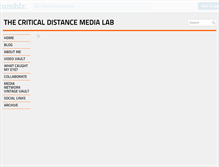 Tablet Screenshot of criticaldistance.tumblr.com