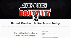 Desktop Screenshot of greshampoliceabuse.tumblr.com