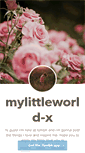 Mobile Screenshot of mylittleworld-x.tumblr.com