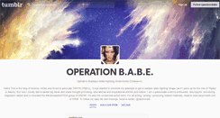 Desktop Screenshot of operationbabe.tumblr.com