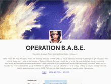 Tablet Screenshot of operationbabe.tumblr.com