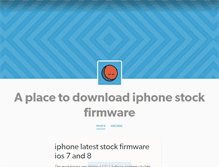 Tablet Screenshot of iphoneipsw.tumblr.com