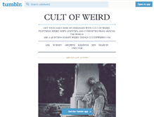Tablet Screenshot of cultofweird.tumblr.com