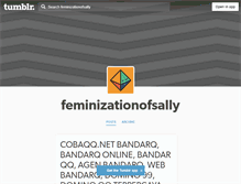 Tablet Screenshot of feminizationofsally.tumblr.com