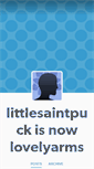 Mobile Screenshot of littlesaintpuck.tumblr.com