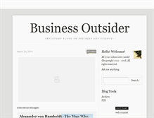 Tablet Screenshot of businessoutsider.tumblr.com