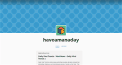 Desktop Screenshot of haveamanaday.tumblr.com