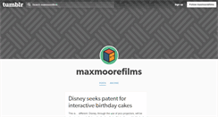 Desktop Screenshot of maxmoorefilms.tumblr.com