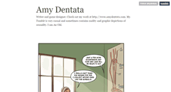 Desktop Screenshot of amydentata.tumblr.com