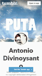 Mobile Screenshot of antoniodivinoysanto.tumblr.com