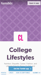 Mobile Screenshot of collegelifestyles.tumblr.com