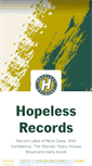 Mobile Screenshot of hopelessrecords.tumblr.com